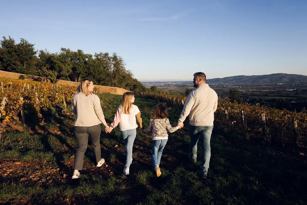 seance photo famille coucher de soleil lyon