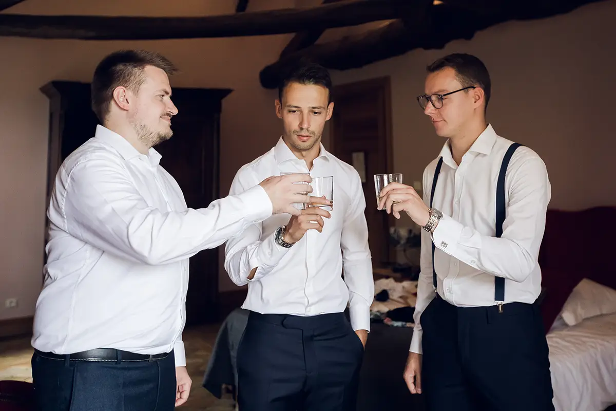 préparatifs du marié