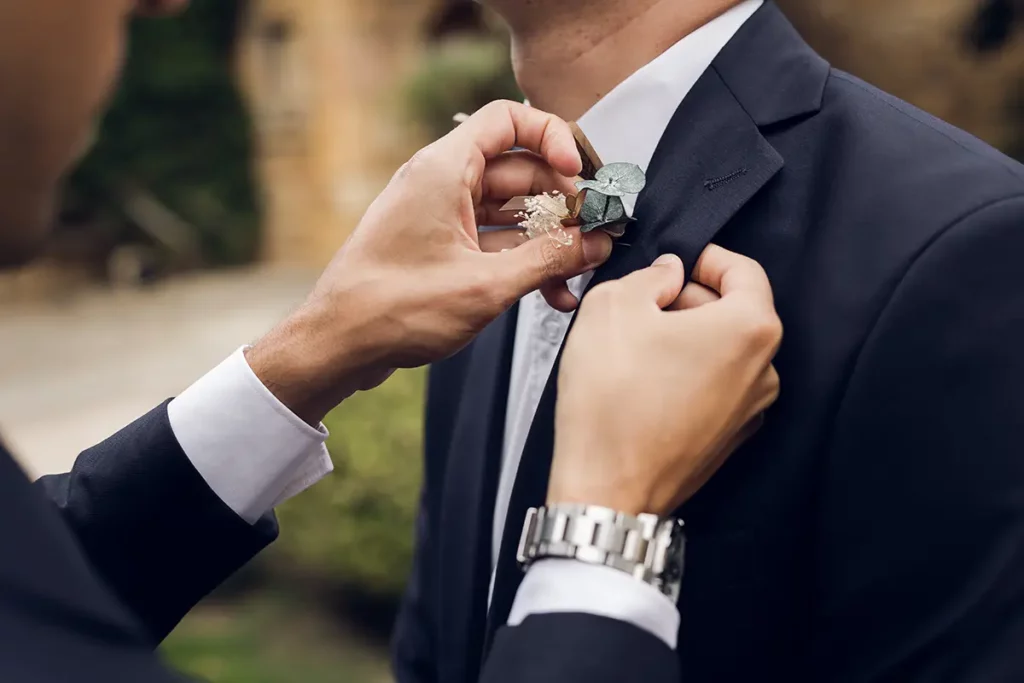 boutonnière du marié