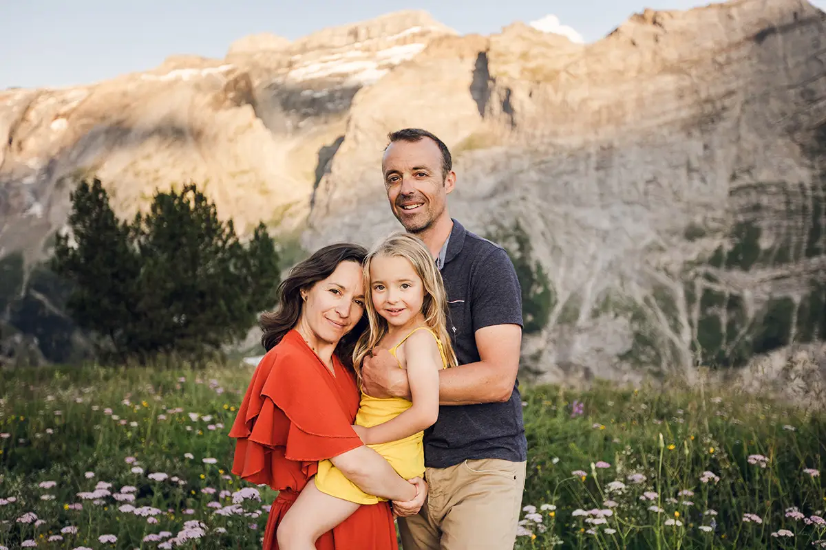 famille dans les alpes